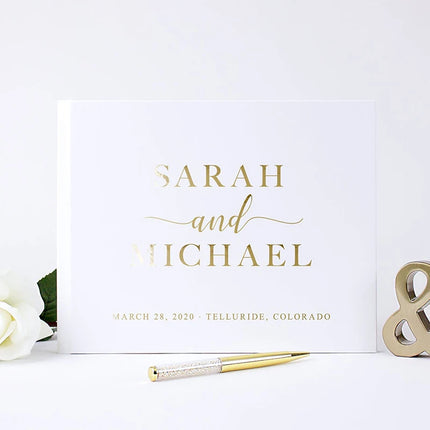 Custom Wedding Guestbook Personalized Guest Book Sign Engagement Photo Album Book Unique Wedding Guestbook Wedding Keepsake Gift