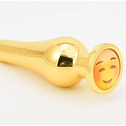 Golden Stainless Steel Anal Plug Crystal Metal Butt Plug Stimulator Anal Sex Toys for Couples Prostate Massager Dildo 3 Size