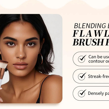 DUcare Foundation Brush Flat Top Kabuki Makeup Brushes Synthetic Hair Liquid Blending Mineral Powder Buffing Stippling Cosmetics