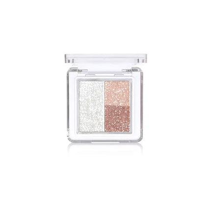 Ice Grape Pink Purple Eyeshadow Palette Sequin Pearlescent Whitening Eye Shadow Palette Waterproof Glitter Powder Set Portable