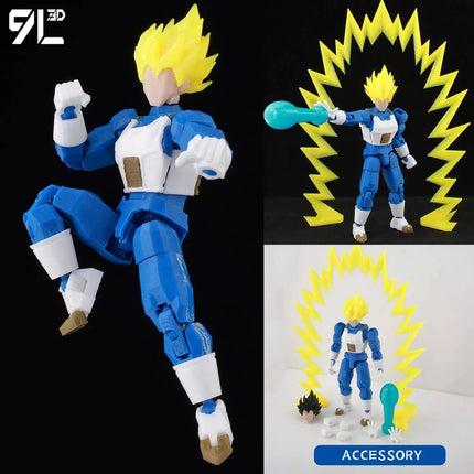 9L3D Multi-Joint Articulated Lucky13 Dummy13 Dragon Ball Goku Beerus Action Figure Boys Vegeta Gift Collectible Anime Figure Toy
