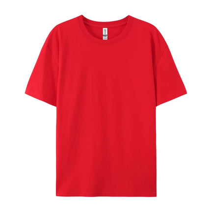 Customize 100% Cotton T-Shirt Quality Women & Men's Top Tee Design Brand Logo Print on Demand Crewneck Tee Workwear Team Clothes