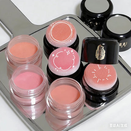 DIKALU Soft Face Blusher Powder Cheek Rouge Nourishing Nude Makeup Oil Control Brightening Complexion Repair Makeup Cosmetics