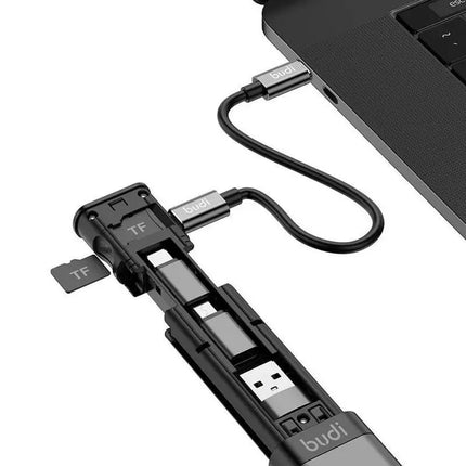 BUDI Smart Adapter Card Storage Data Cable USB Box Multi-function Card Reader For Computer USB Hub