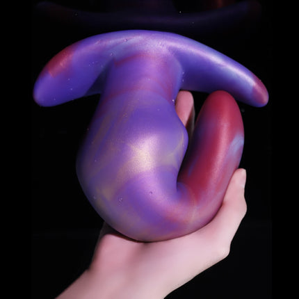 Purple Wearable Silicone Anal Plug G-Spot Stimulator Anti Drop Soft Anal Plugs Prostate Massage Liquid Silicone Huge Butt Plug