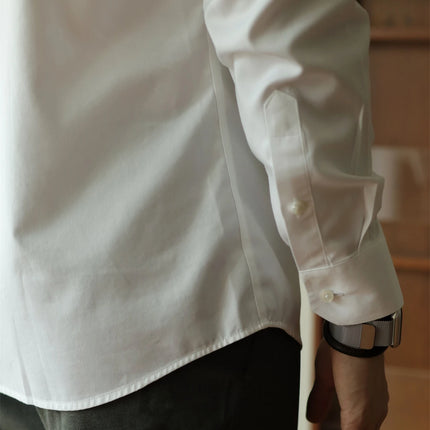 Men's long-sleeved shirt: casual, simple, high-quality, wrinkle-free, slim fit, business formal, all-season collection