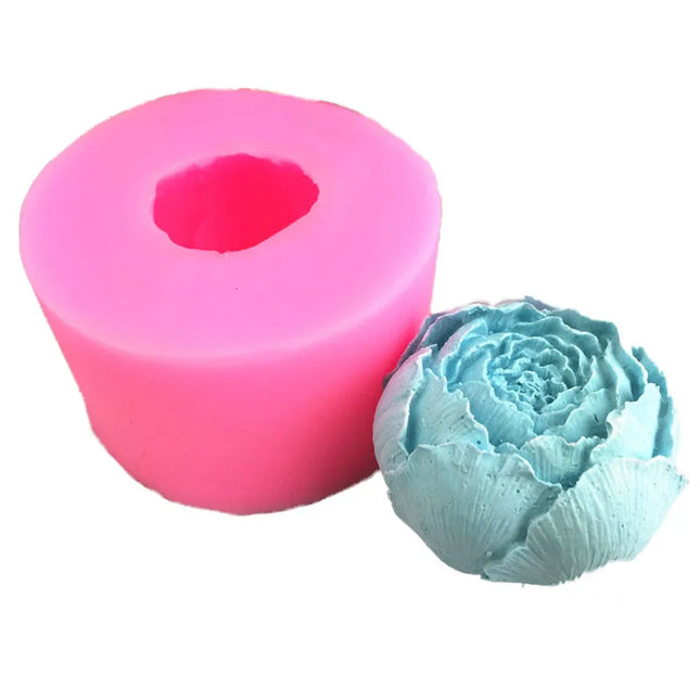 1PC New Flower Peony Silica Gel Mold Baking Mold Cake Tool Accessories