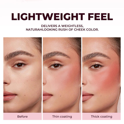 Long Wear Blush Makeup Palette Buildable Color Velvet Finish Face Powder Cheek Contouring Brightening