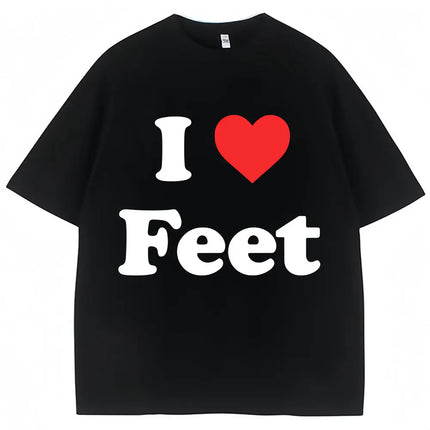 MILF Man I Love Feet Funny Meme T-Shirts Men Women Humor Fashion T Shirts Soft Cotton O-Neck Oversized Casual T Shirt Streetwear