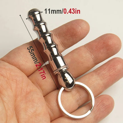 Metal Catheter for Men Urethra Stimulation,Beaded Urethral Sounding Dilators,Hollow Penis Plug Sex Toys