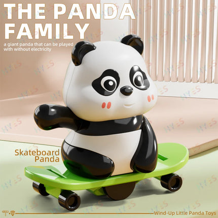 HYES Panda Wind Up Toys Sports Theme Panda Clockwork Toys Fun Educational Animals Clockwork Toys Great Gifts for Kids Boys Girls
