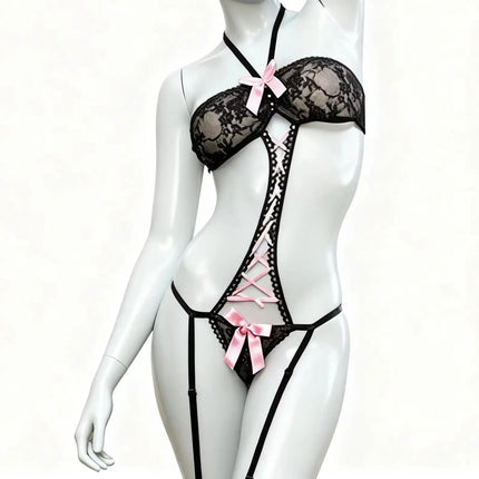 Thierry couple flirting erotic transparent female sex products,sex toys thongs connected bra for women enhance sexual atmosphere