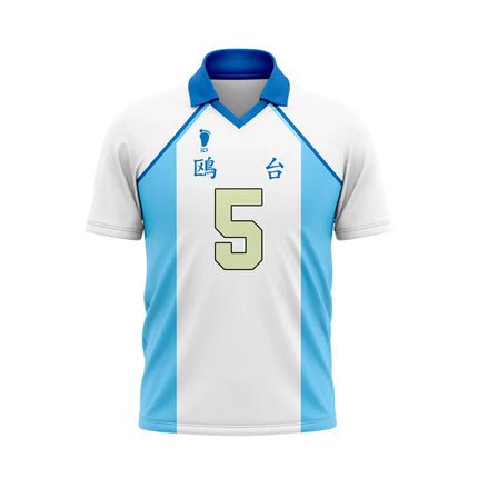 Hot Custom Name Haikyuu Karasuno High Hinata 10 Jersey Men Women Anime Volleyball Uniform Short Sleeve V-Neck Polo Sport T-Shirt