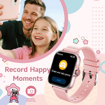 New Kids Study Partner Smart Watch 1.83'' HD Multi-Language Bluetooth Call Music Player Mini Games Calculator Perfect Gift 2026