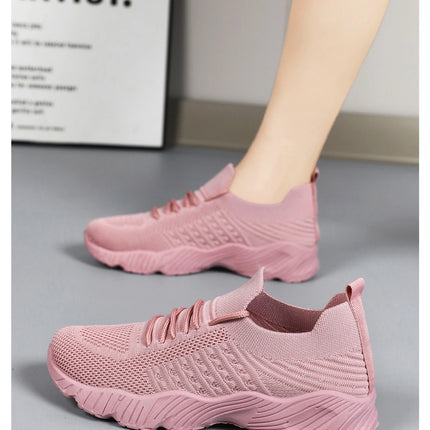 Women's Sneakers Breathable Casual Women Sock Shoes Lace Up Ladies Flats Female Spring Vulcanized Running Zapatillas De Mujer