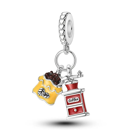 Charms Plata De Ley 925 Red Color Series Charm Red Elephant Animal Fruit Beads of Original Fits Women Anniversary Jewelry Charms