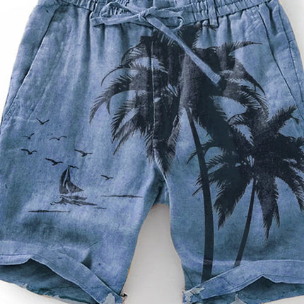 Men's Beach Pants Compass 3D Printed Shorts Men's Summer Breathable Shorts Fitness Street Shorts Men's Ropa Hombre