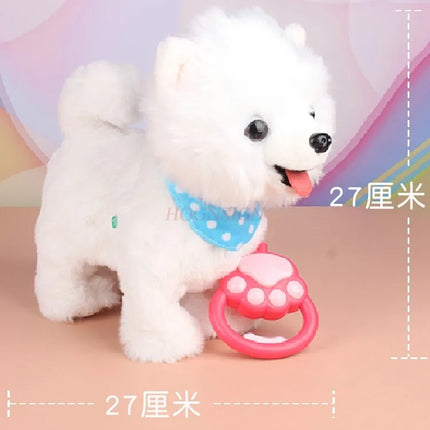Tongue sticking out, dog touching, barking, children's electric toys, puppy walking, learning to speak, simulation plush