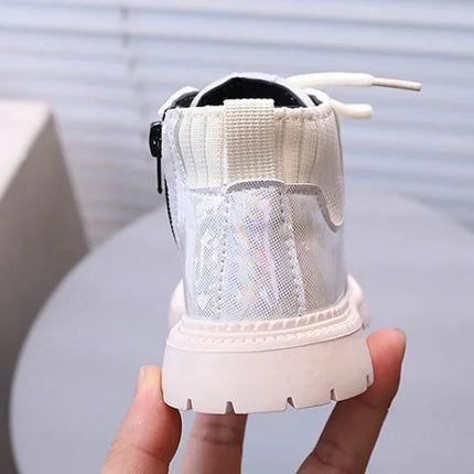 Winter Girls New Short Boots Children British Style Soft Sole Lightweight Boots Ankle-high Unisex Boys Shoes Size 21-30