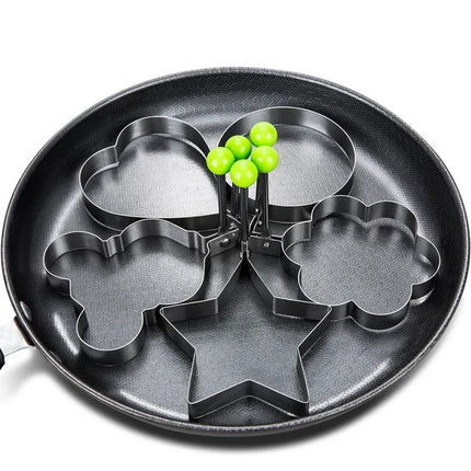 Premium Stainless Steel Heart-Shaped Fried Egg Mold-Ideal Omelette Ring & Must-Have Kitchen Accessory Gadget kitchen accessories