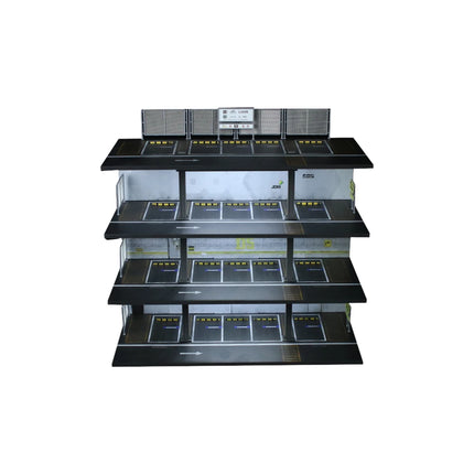 TimeMicro&MoreArt 1:64 Japanese three-storey parking building garage storage display scene - stock - fast delivery