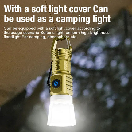 Mini 3 LED Flashlight With Pen Clip Portable Brightness,Rechargeable Waterproof Emergency Spotlight Outdoor Night Walking Torch