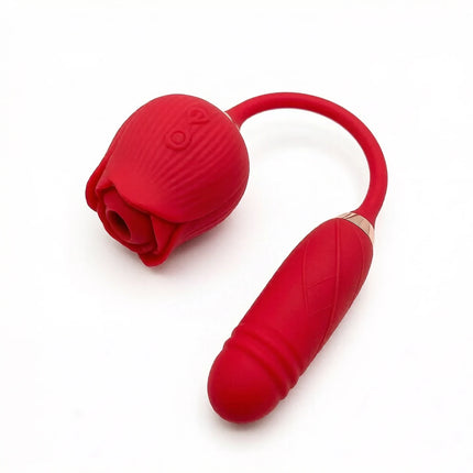 Thrusting G Spot Anal Vibrators Rose Sucking Sex Toys Dildo Vibrator for Women Stimulator Female Vibrating Egg Adult Toys,Gifts