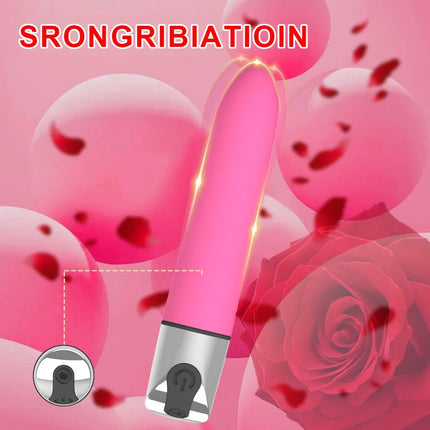 Powerful G Spot Mini Bullet Vibration Vibrator Vagina Clitoris Stimulator Dildo Rechargeable Masturbator Adult Sex Toy for Women