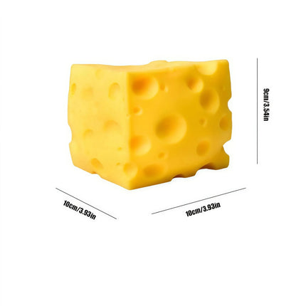 Giant Cheese Squeeze Stress Relief Toy, Soft Compression Anxiety Toy, Fun Gift for Kids and Adults, Perfect for Relaxation and A