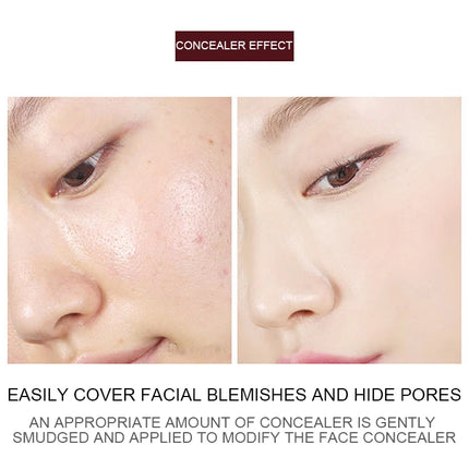 4Color Waterproof Full Coverage Concealer for Tattoos Scars Acne Marks Dark Circles Natural Finish Foundation for All Skin Tones
