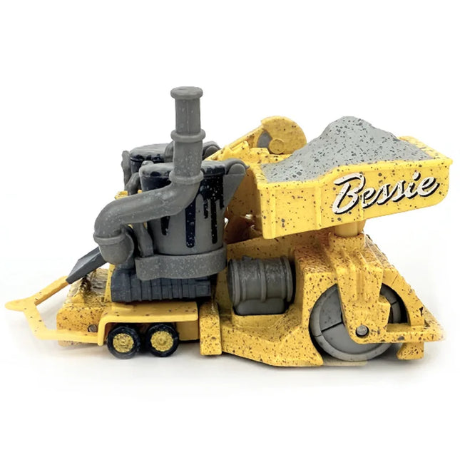 Cars 1:55 Scale Diecast Metal Toy Car - Bessie the Road Roller, Alloy Model Vehicle for Kids & Collectors Gift