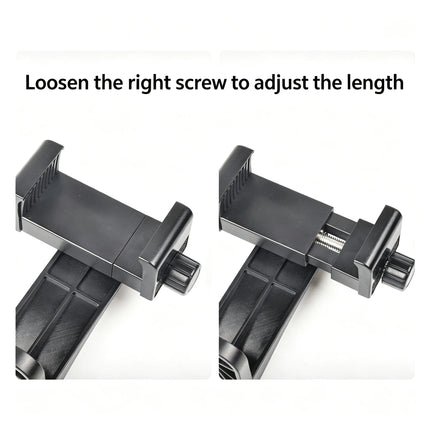 Dual Phone Holder Mount Stand for Live Streaming Video Recording Adjustable Handheld Gimbal Stabilizer with Tripod for TikTok Vl