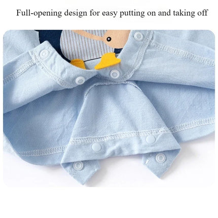 Somenie Newborn Baby Summer Onesie Cotton Boys  Boys Girls Cute Cartoon Short Sleeve Bodysuit Newborn Soft Breathable Jumpsuit