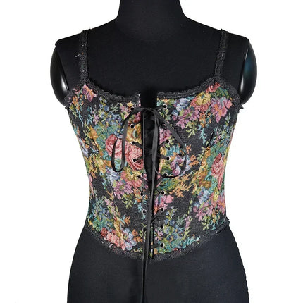 Fashion Lolita Shirt Women Corset Top Camis y2k Body Shaper Woman Clothing Blouses Sexy Waist Trainer Bustiers Ladies Underbust