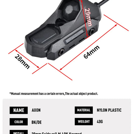 Tactical Surefir SF M300 M600 Flashlight Strong Light AXON Switch Fit 20mm Picatinny Rail Airsoft Outdoor game Toy lamp