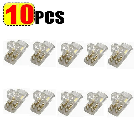 10/20/30/50/100 Pcs D2 Waterproof Plug Wire Connector 2 Pin Way Cable Plug Car Electric Wire Snap Connectors Strip Terminal