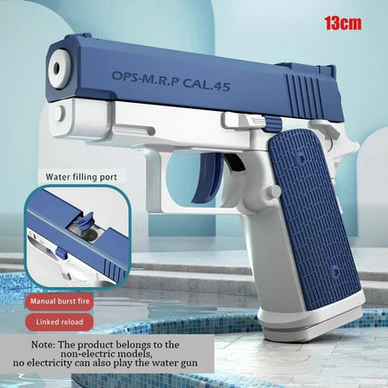 Electric Water Gun 1911 Rechargeable Automatic & Manual Spray Gun Toys Capacity Range Up to 26 FT Range for Adults & Kids