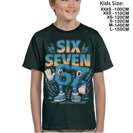 67 brainrot Meme Steal A BrainRot Italian Cartoon T-shirt  Kids Children Summer Cotton Casual Tshirts Funny Tees T Shirts