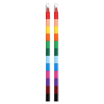 Rainbow Crayon 12-Color Stackable Crayons Painting Stationery Fun Building Blocks Crayon Birthday Festival Gift for Boy Girl ZYF