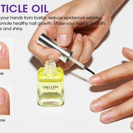 GELLEN Nail Polish Set 18ml 4PCS Kit Base Coat Top Gel Cuticle Softener Oil Salon Quality Manicure Pedicure Valentines Gift