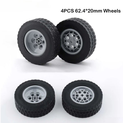 4WD RC Car Chassis Electric Set Four-Wheel Drive Technical Chassis Bricks IR Remote Reciever MOC Building Blocks for legoeds