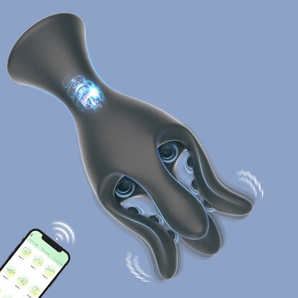 Male Masturbator Penis Vibrator Glans Trainer Penis Massage 9 Modes Vibration Sex Toys for Men Glans stimulation Penis Extender