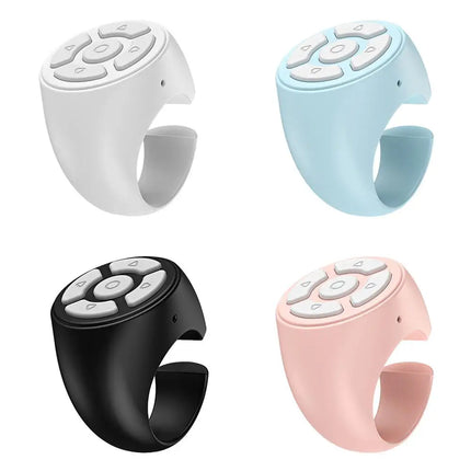 Wireless Finger Scroller with Ring Design, Fingertip Remote Control for Mobile Phones, Photo Clicker Function, Solves One-Handed