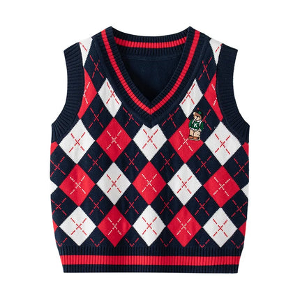 Toddler Boys Sweaters Vests Kids Girl Pullover Tops Knitwear Winter Children's Clothes