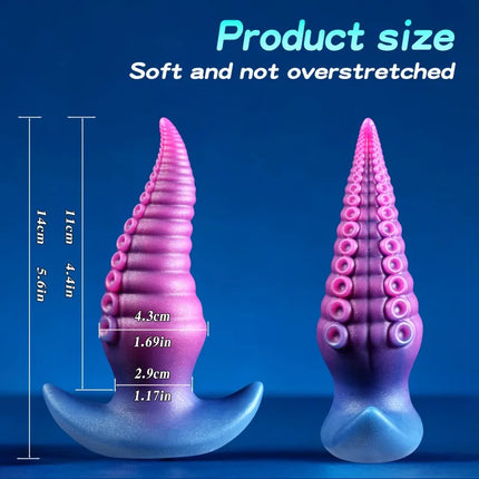 Wearable Anal Plug Octopus Dildo G-Spot Stimulation Wear Butt Plug Fake Dildo Mini Buttplug Analplug For Women Men