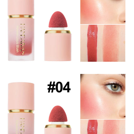 HANDAIYAN 6 Colors Liquid Matte Blush Highlighter Contouring Stick Special Contouring Multi-functional Makeup Cosmetic Blusher