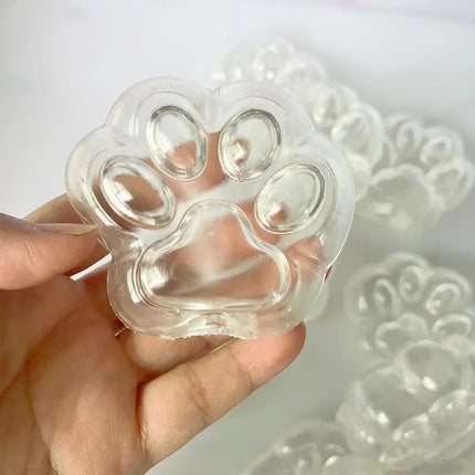 Cat Paw Hollow Ball Skin DIY Stress Relief Toy Slow Rebound Fidget Sensory Ball Toy Decompression Irregular Ball Cover ﻿