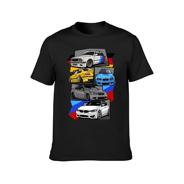 Bavarian Power - | E30 | E36 | E46 E92 F80 M3 T-Shirt Black Animal Print for Boys Men's T-Shirts
