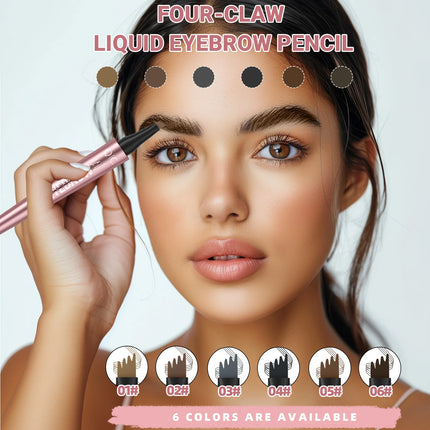 3D Dye Eyebrow Pencil Hairling Anti-smudge Waterproof Long Lasting Black Brown Large Brush Natural Wild Eyebrow Enhancers Cream