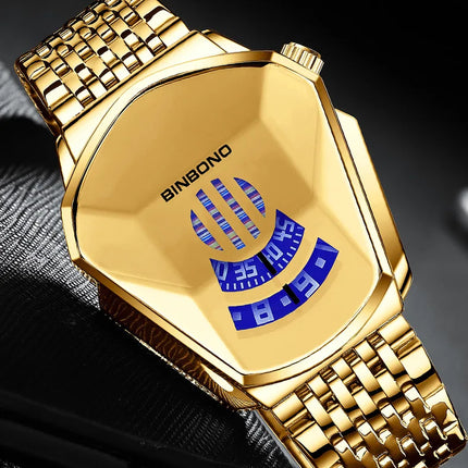 BINBOND New Casual Unique Digital Clock Men Luxury Watch Automatic Watches Mens Gold Fashion Quartz Wristwatches Montre Homme 01